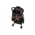 Sac à langer - Noir avec garniture Tan, nylon de qualité Sac bébé / fourre-tout pour les mamans avec un garçon ou une fille, avec matelas à langer assorti HCDP0050